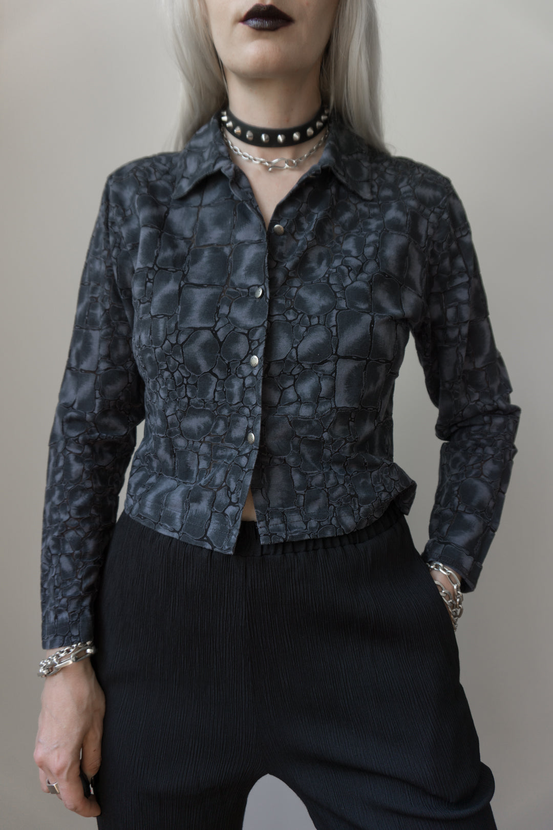 Bluse Joop Schlange - theplaincircle vintage