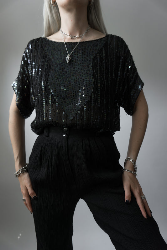 –Personal Archive– Top Black Sequins