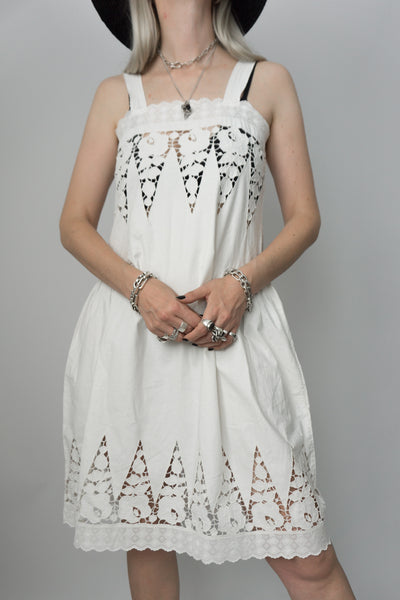 Antikes Sommerkleid Weiß