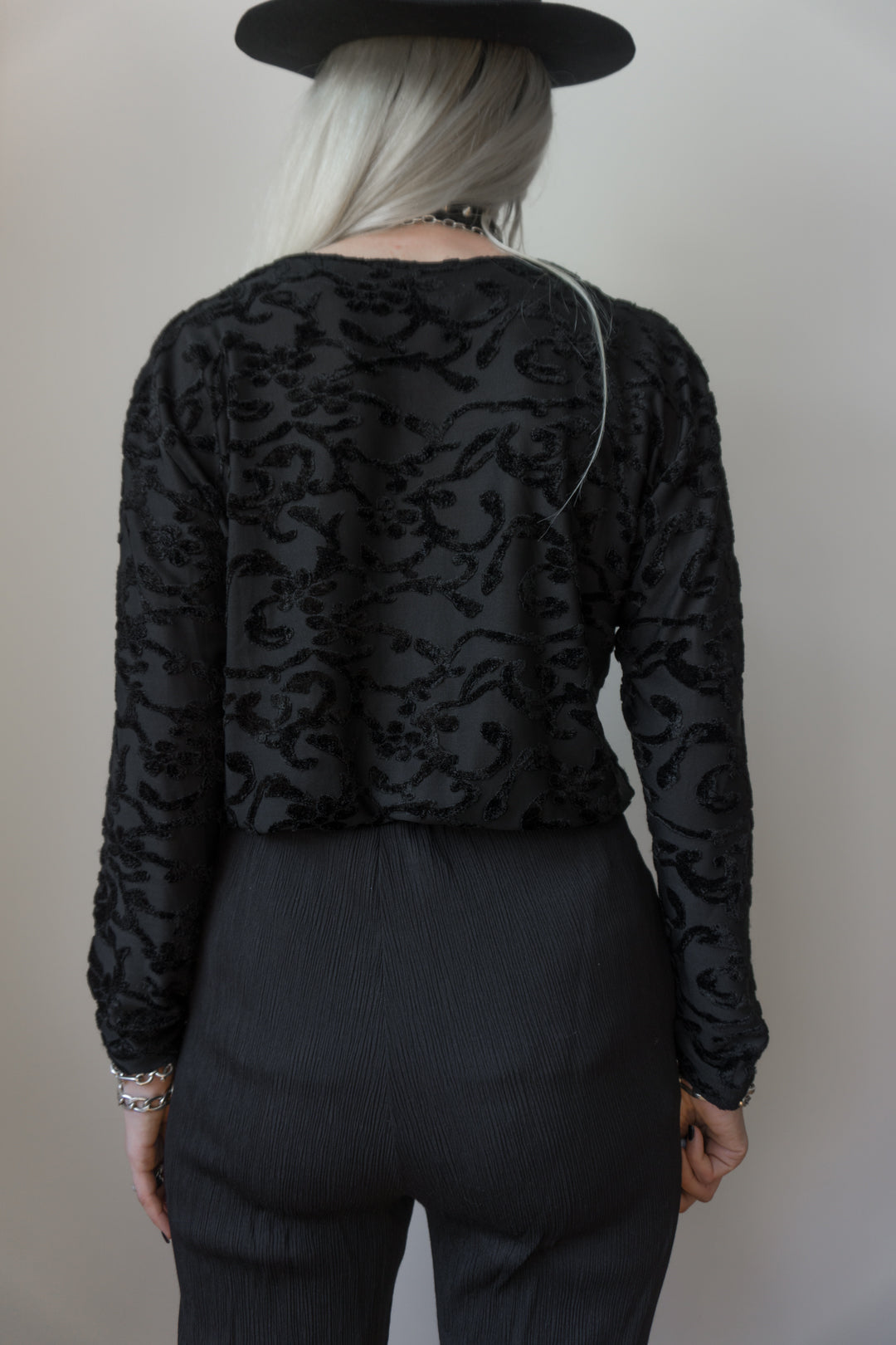 Gothic Longsleeve Samt Ornamente