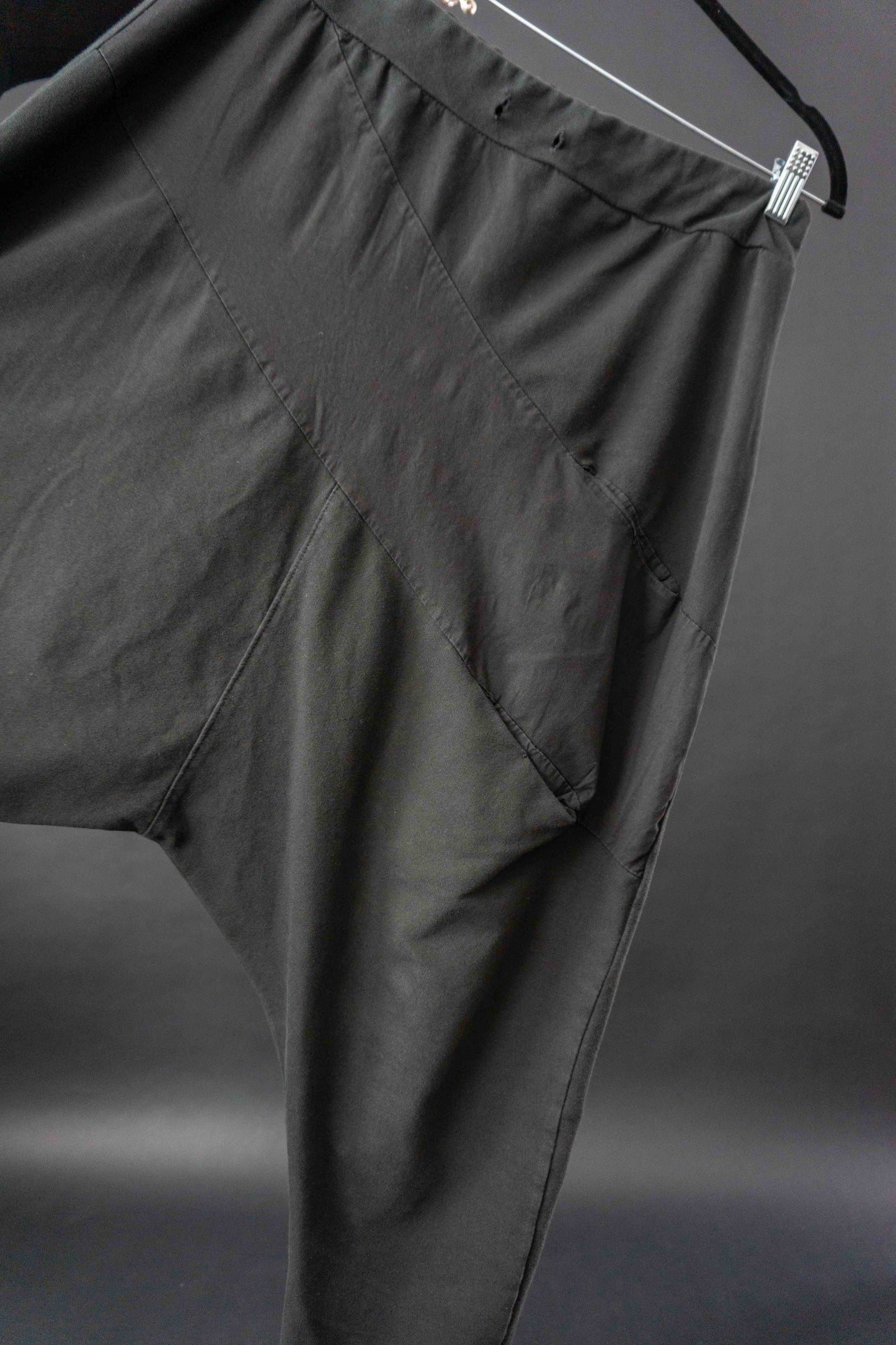 Hose, drop crotch, Schwarz, S–M theplaincircle vintage