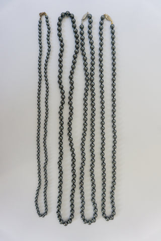 Gemstone bead necklaces hematite