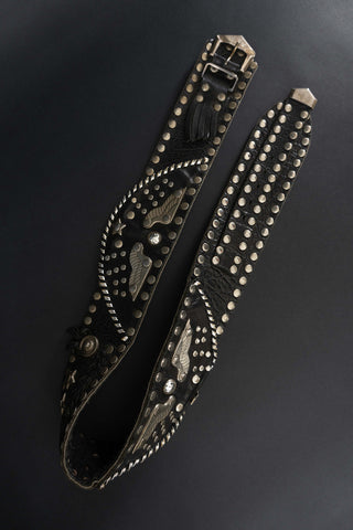 Glam rock studded belt
