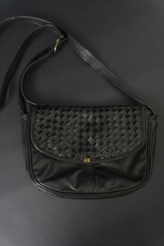 –Personal Archive– Black braided leather bag