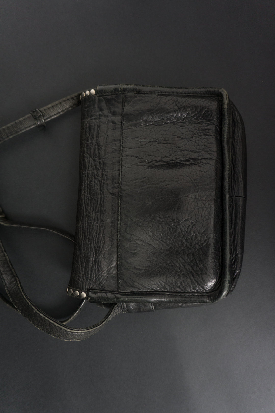 Leather bag black Kolster