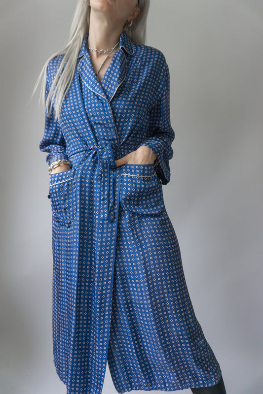 Kimono silk blue