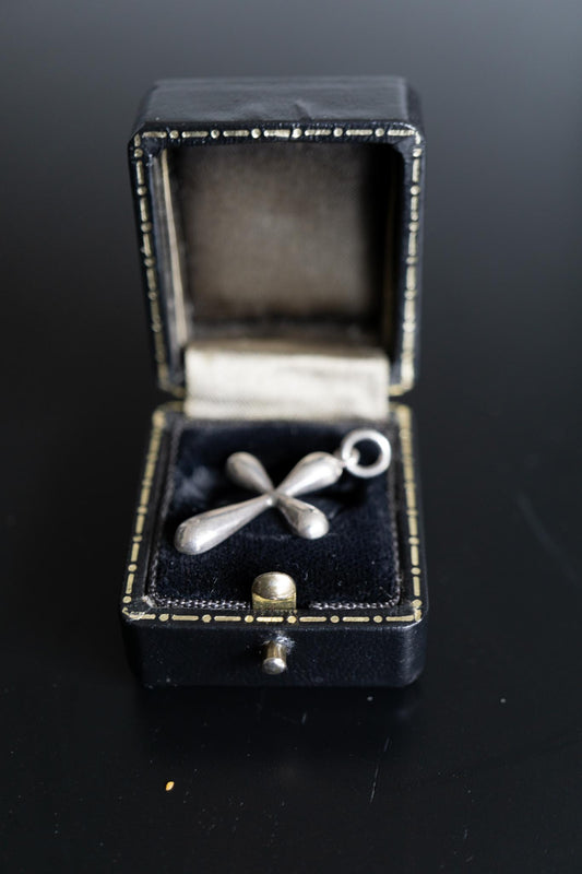 Vintage Kreuz Anhänger 925 Sterling Silber theplaincircle vintage