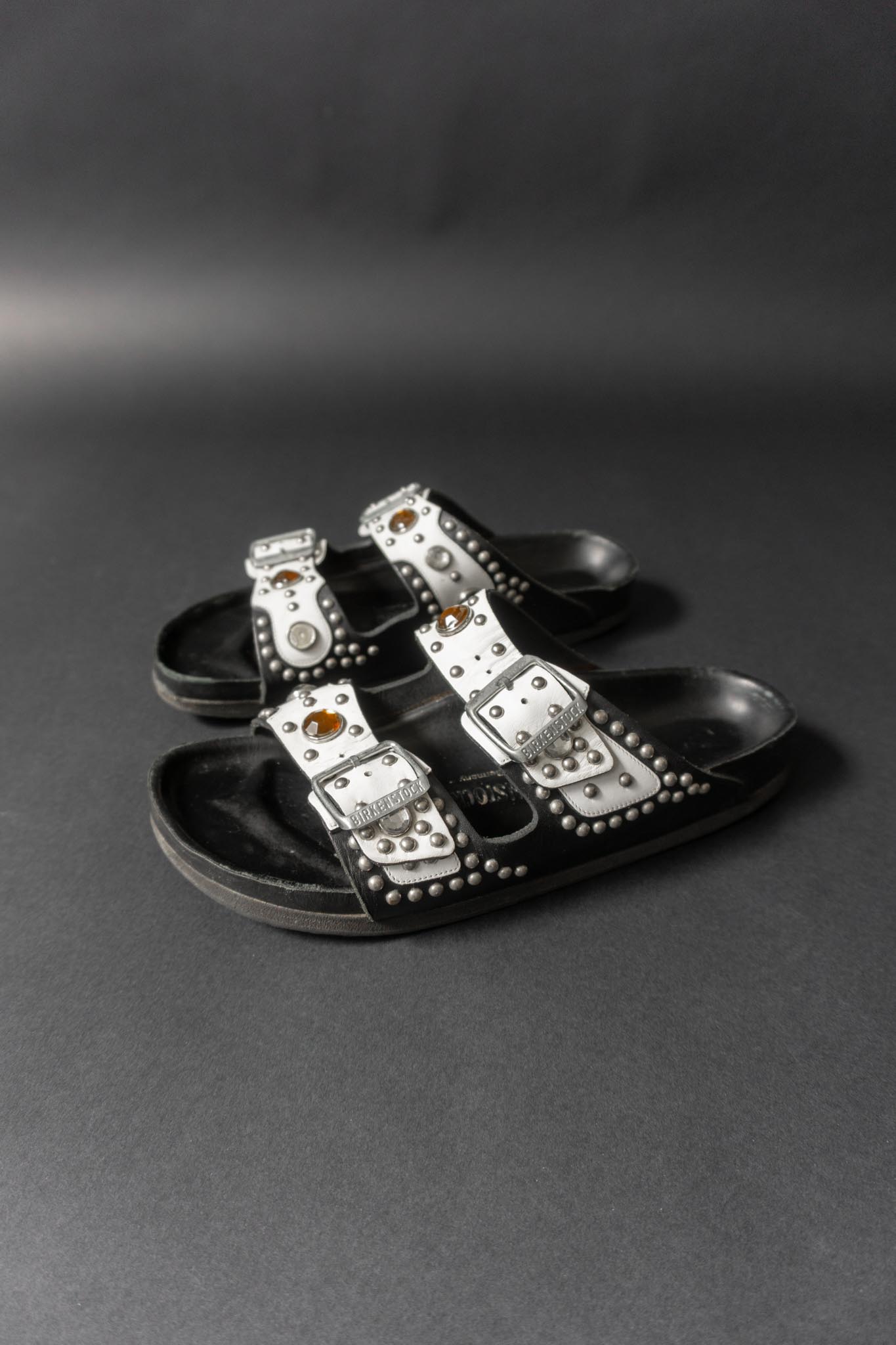 Vintage Birkenstock Sandalen mit Strass & Nieten aus der Heidi Klum Edition 2005 – Größe 41