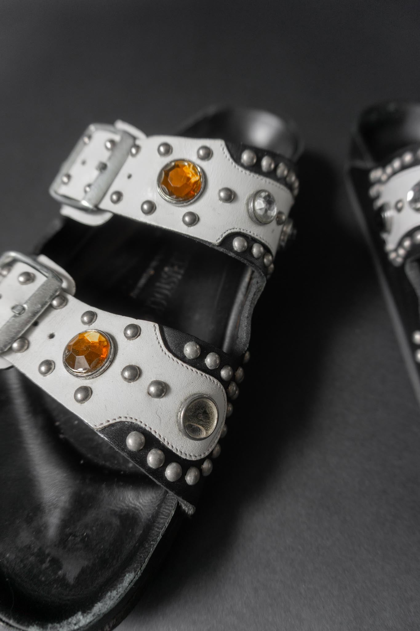 Vintage Birkenstock Sandalen mit Strass & Nieten aus der Heidi Klum Edition 2005 – Größe 41