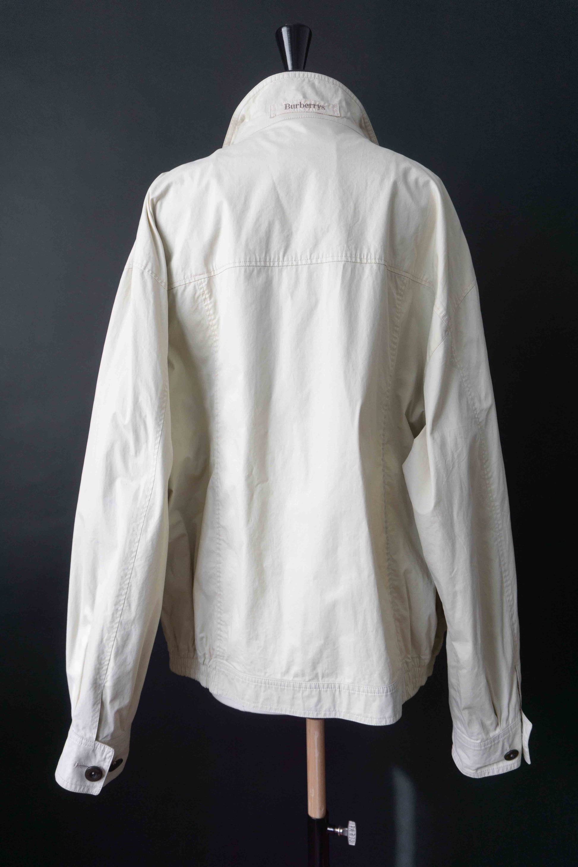 Beiger Burberry Vintage-Blouson mit Nova-Check-Futter