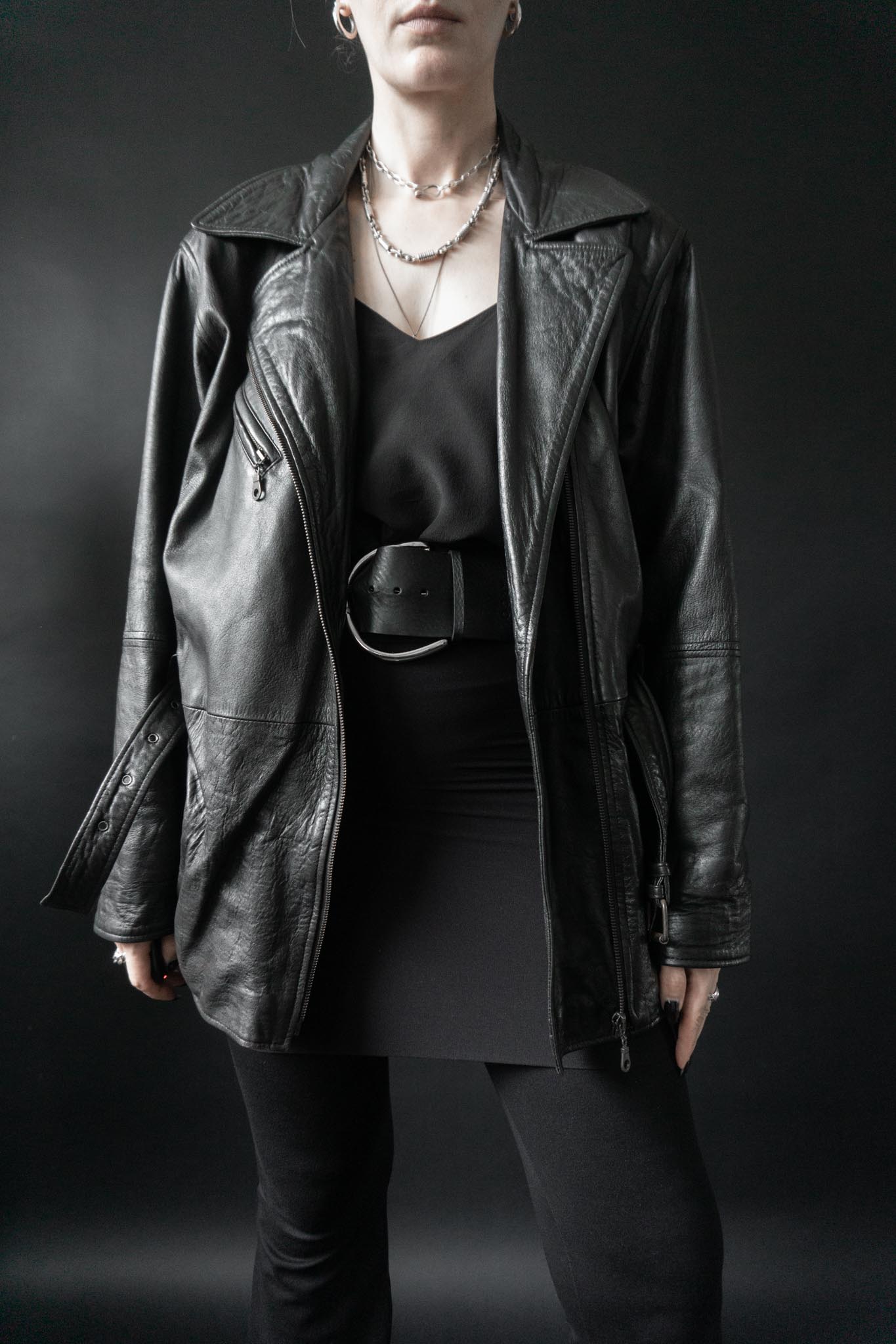 Schwarzer Stretch-Minirock von La Perla im 80er Lingerie-Stil