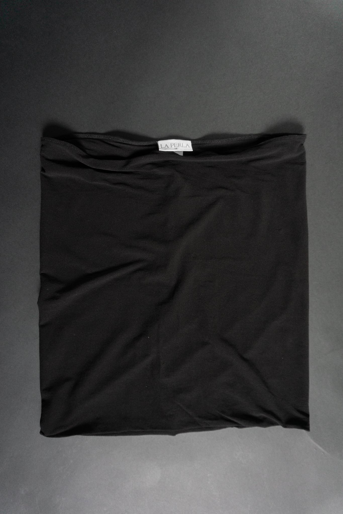 Schwarzer Stretch-Minirock von La Perla im 80er Lingerie-Stil