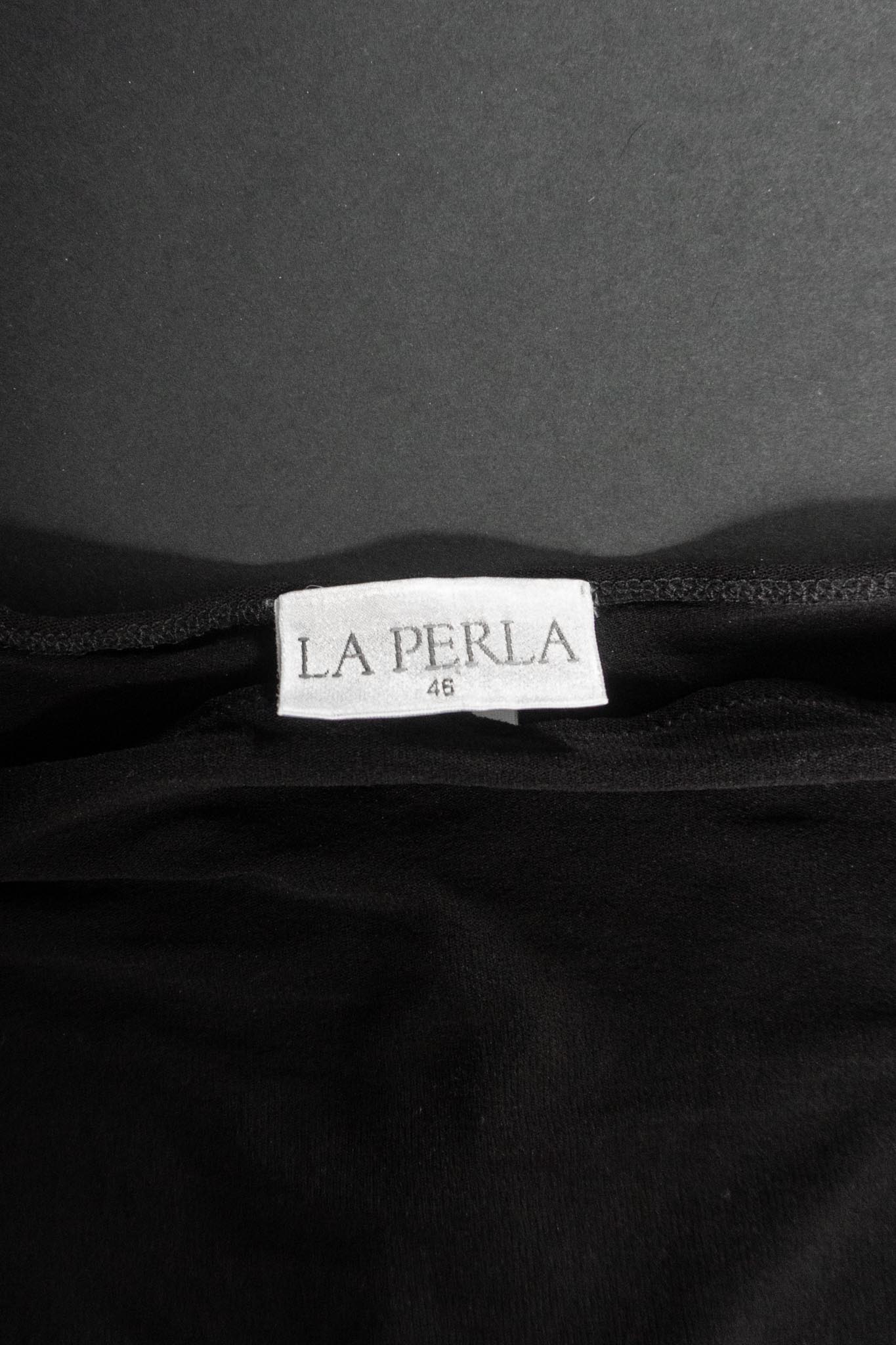 Schwarzer Stretch-Minirock von La Perla im 80er Lingerie-Stil