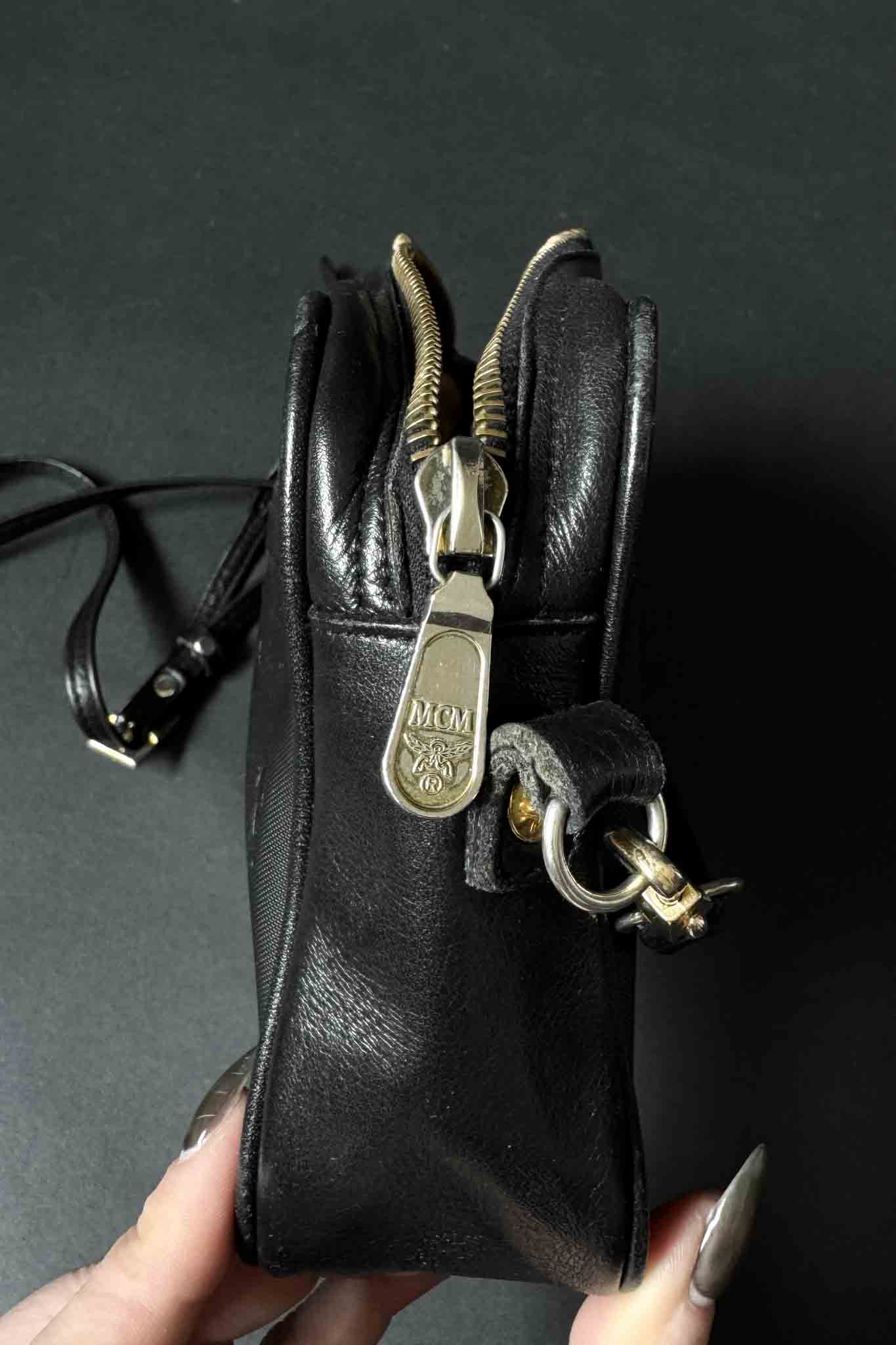 MCM Vintage Umhängetasche Schwarz