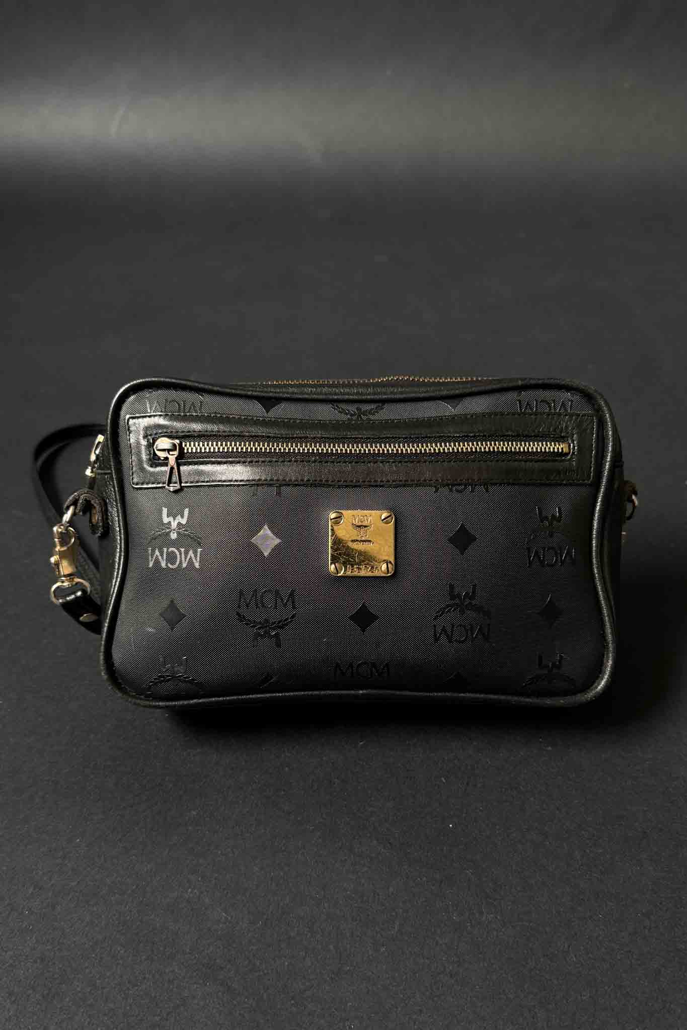 MCM Vintage Umhängetasche Schwarz