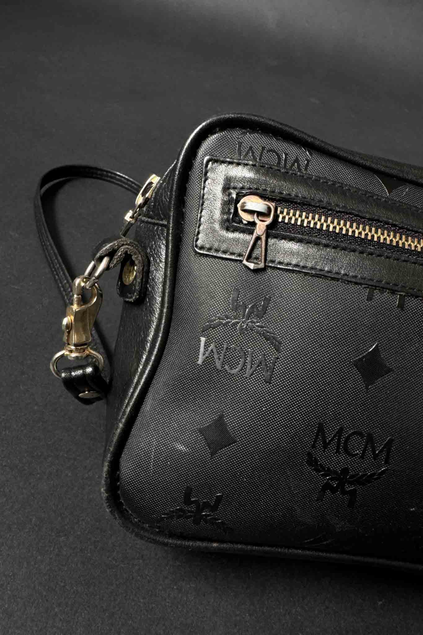 MCM Vintage Umhängetasche Schwarz