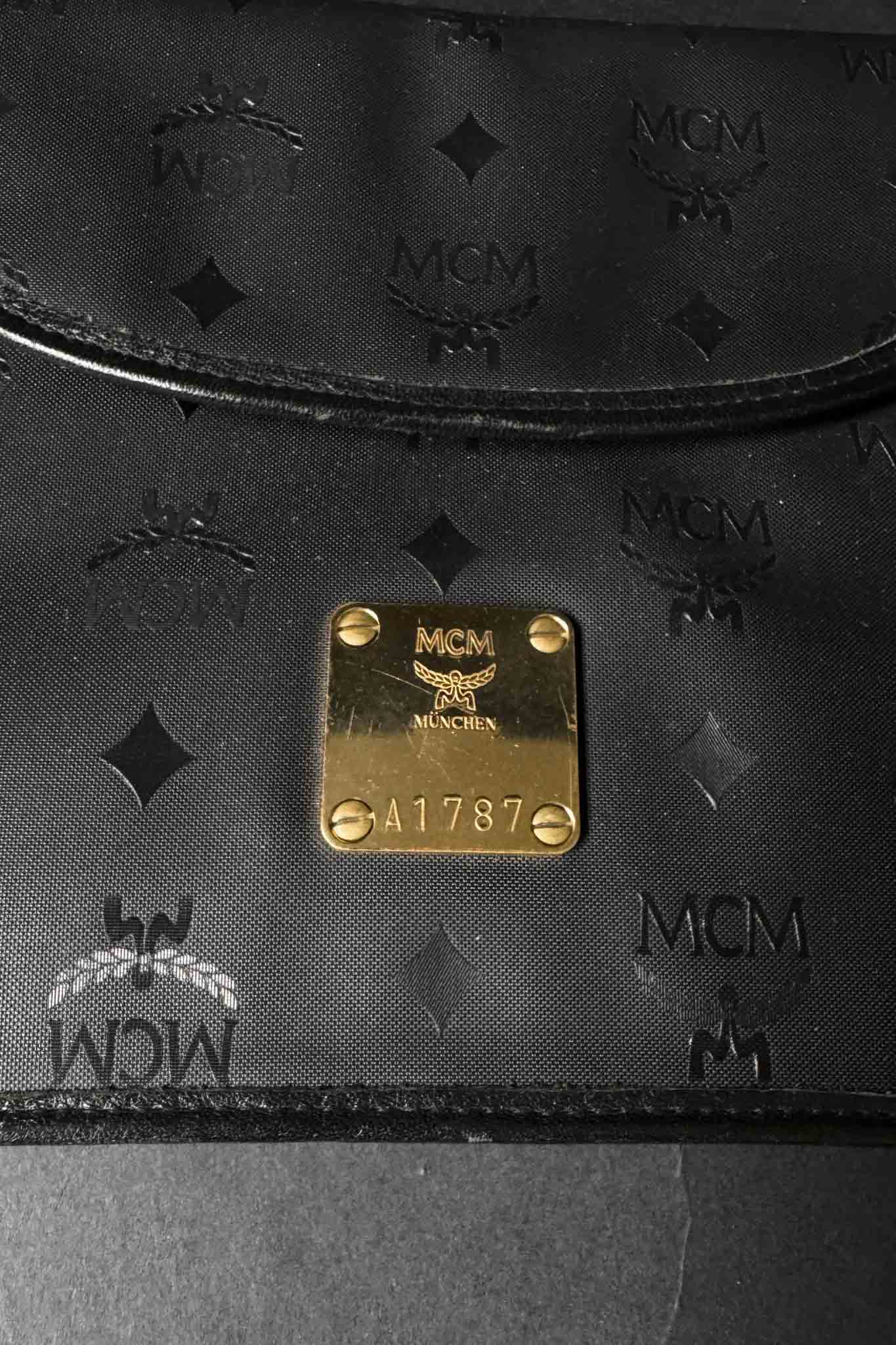 Mcm Taschen Mcm Tasche Schwarz Vintage MCM Shopper Handtasche