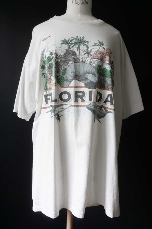 Oversized Vintage T-Shirt mit Miami-Florida-Print – 90s Look
