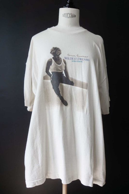 Vintage Tour T-Shirt Tina Turner 1996 Wildest Dreams – XL Off-White