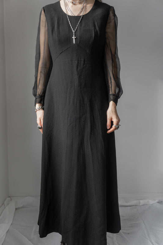 Maxi dress, black, M