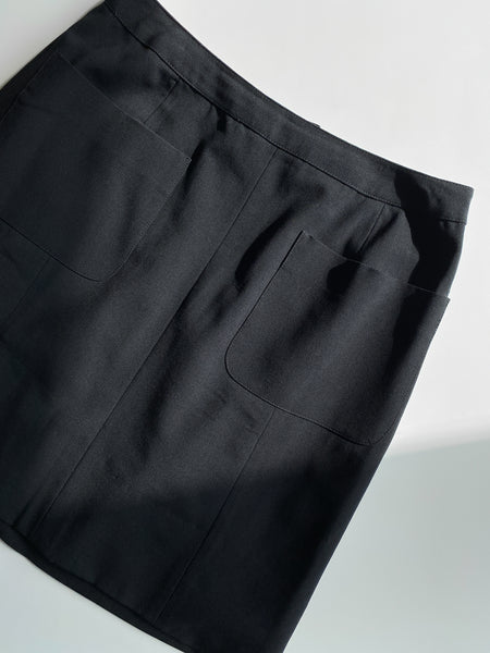 Chanel skirt black designer