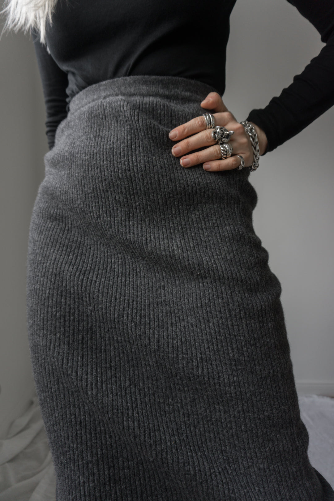 Skirt, knit, S–M