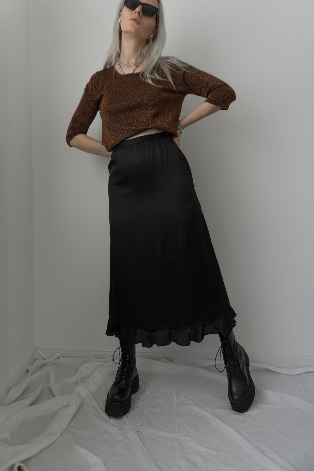 Maxi skirt, Laura Ashley, XS–S