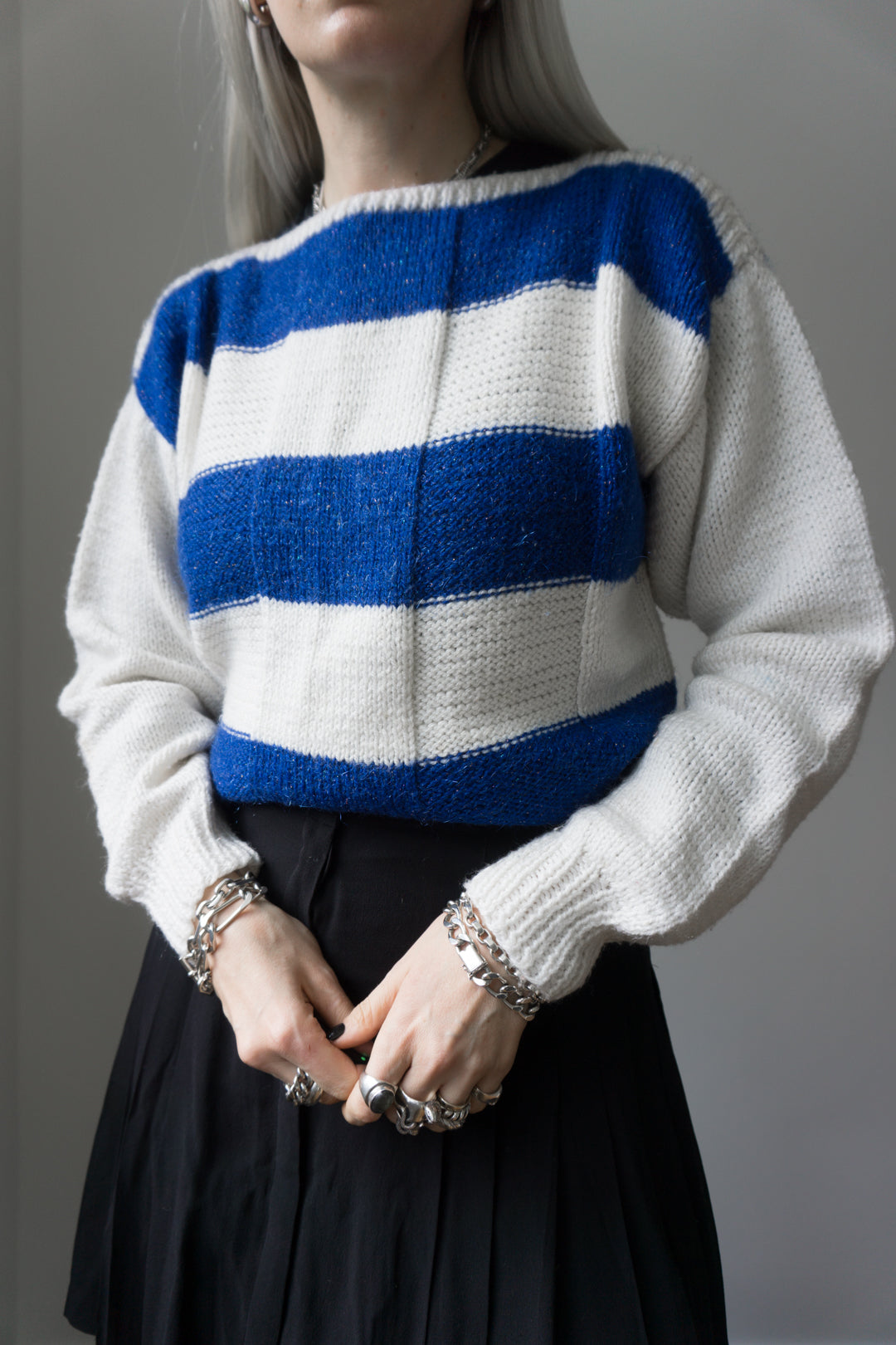 –Handmade– sweater, lurex, S–M