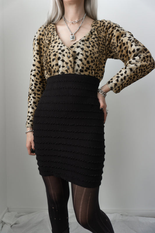Dress, leopard, S