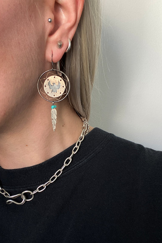 Ohrringe 925 Silber - theplaincircle vintage