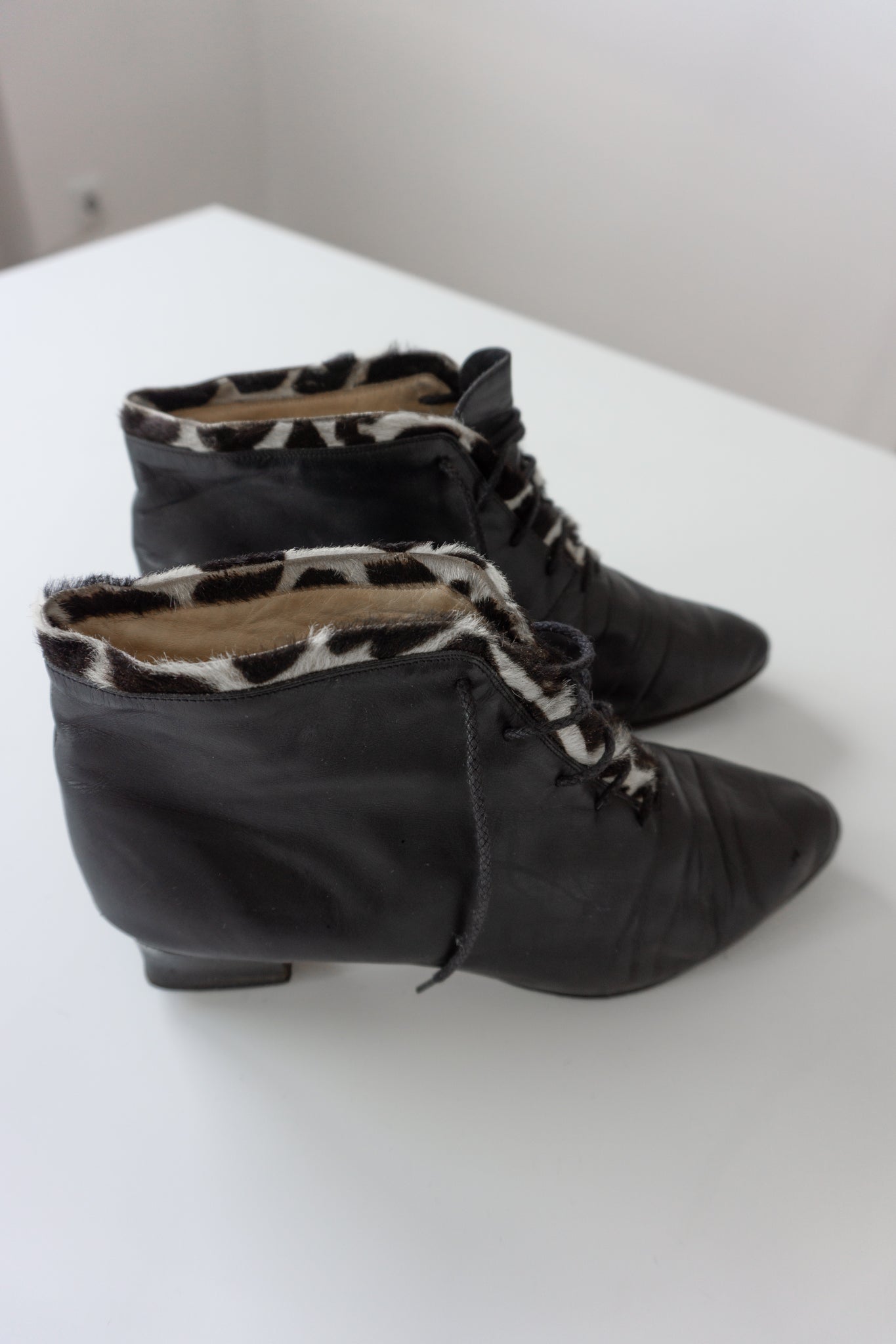 Witchy Boots Black Leather Leo 40